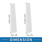 Set of 4 Door Pillar Window Trim for Toyota Highlander (2008–2013) Chrome