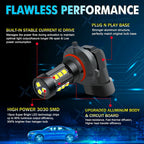 12-SMD 6000K White 9005 LED High Beam Daytime Running Light Bulbs for 2010-2024