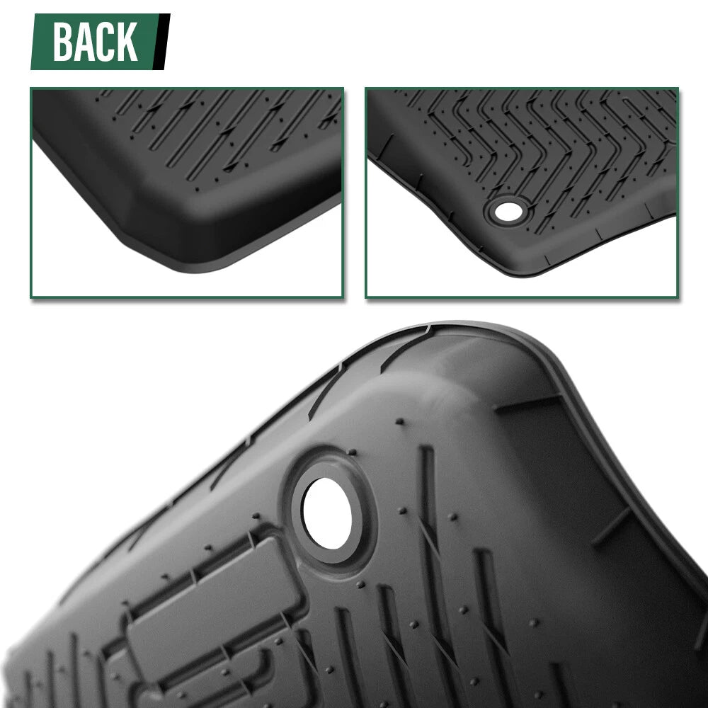Set of 2 All Weather TPE Floor Mats for Toyota Tundra CrewMax