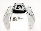 Chrome Flame Backrest Sissy Bar with Leather Pad for Honda VTX 1300N 1300R 1300S (2003–2009)