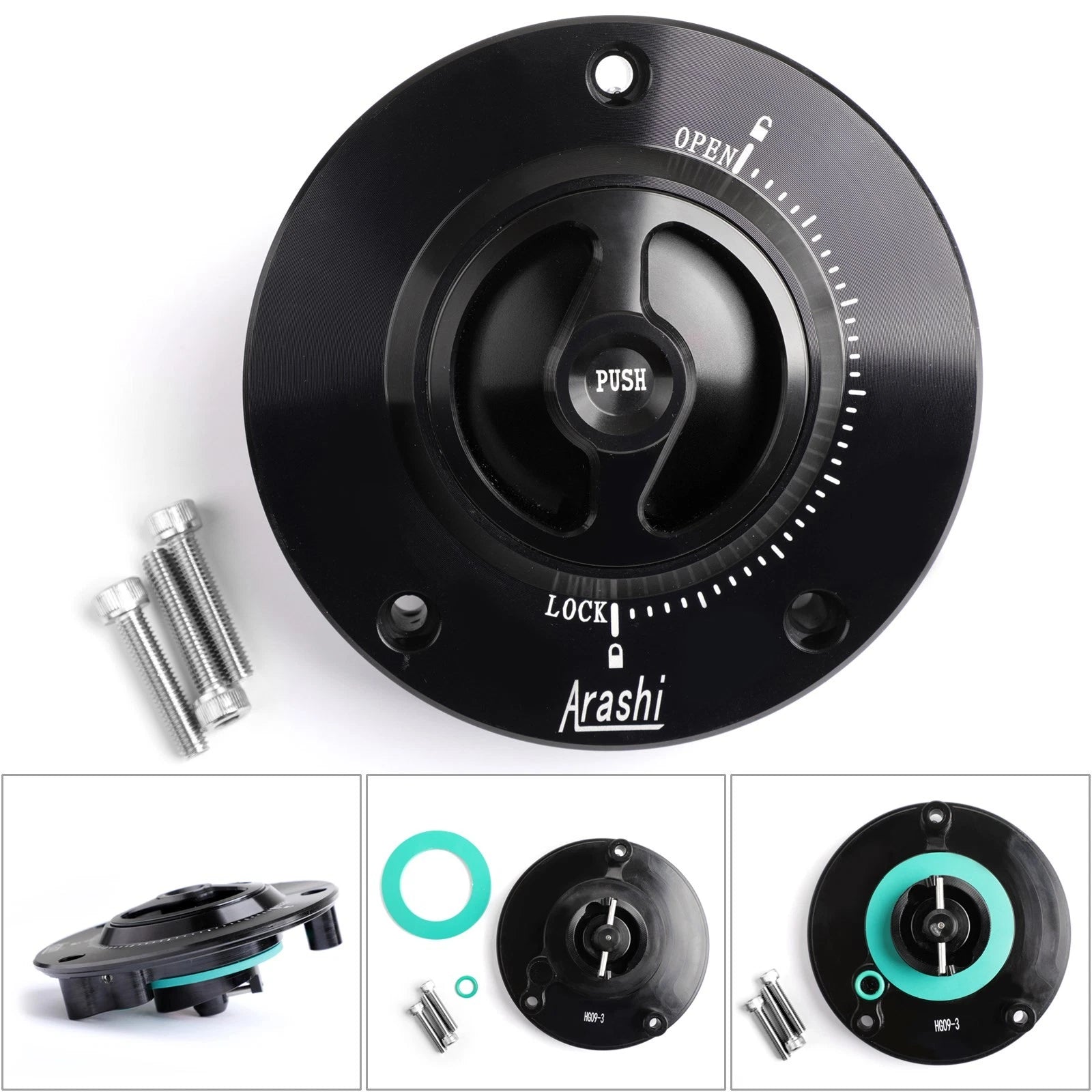 Quick Release Fuel Gas Cap for Suzuki GSX-R 600 750 1000 (2004–2018)