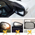 2X Black Rear Side Mirror Eyebrow Guard for Car (Universal Fit)