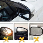 2X Black Rear Side Mirror Eyebrow Guard for Car (Universal Fit)