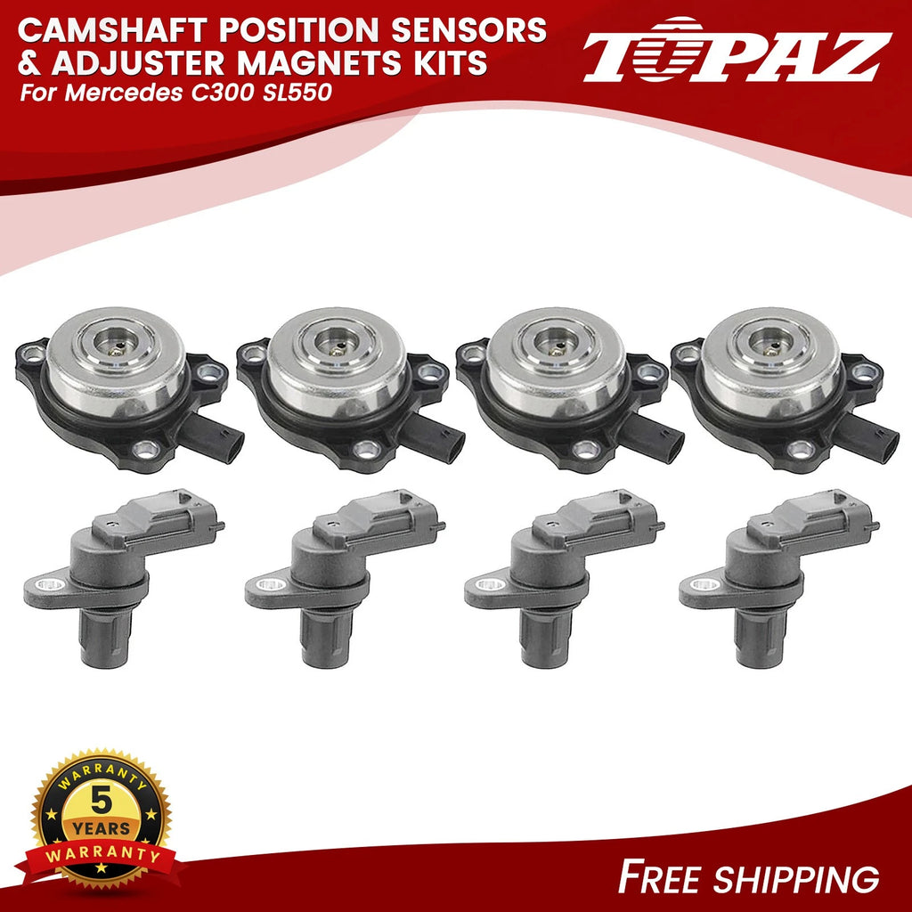Set of 4 Camshaft Position Sensors for Mercedes W164 W209 W211 W221