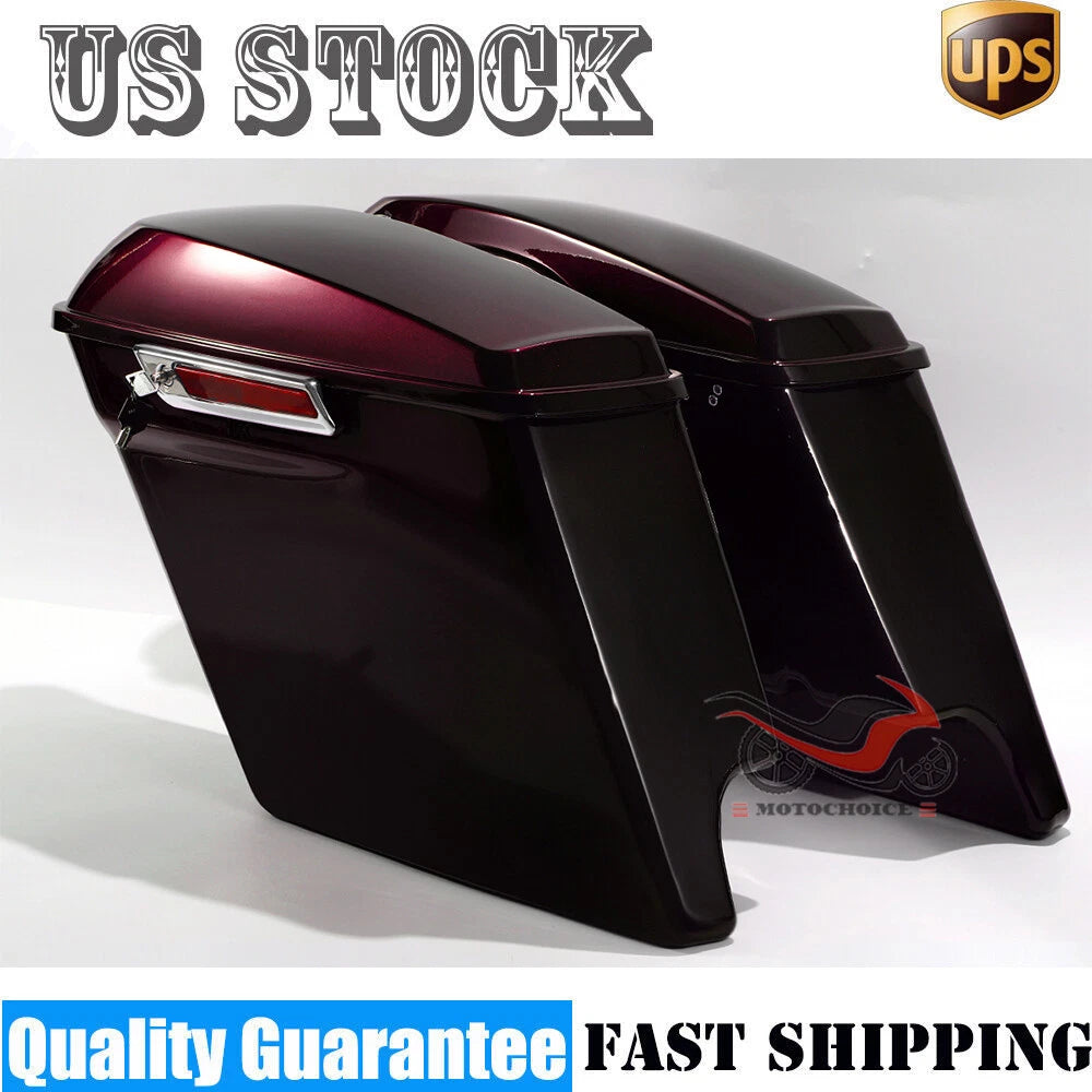Stretched Saddle Bags for Harley Touring Road Glide (2014–2024)