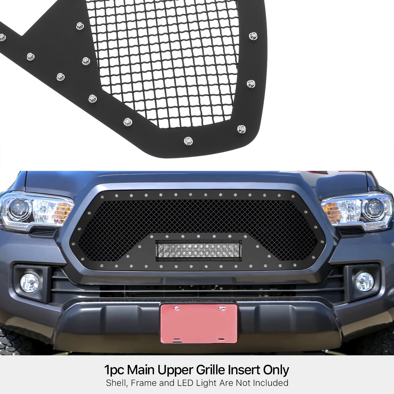 Stainless Steel Black Mesh Rivet Studs for Toyota Tacoma (2016-2017)