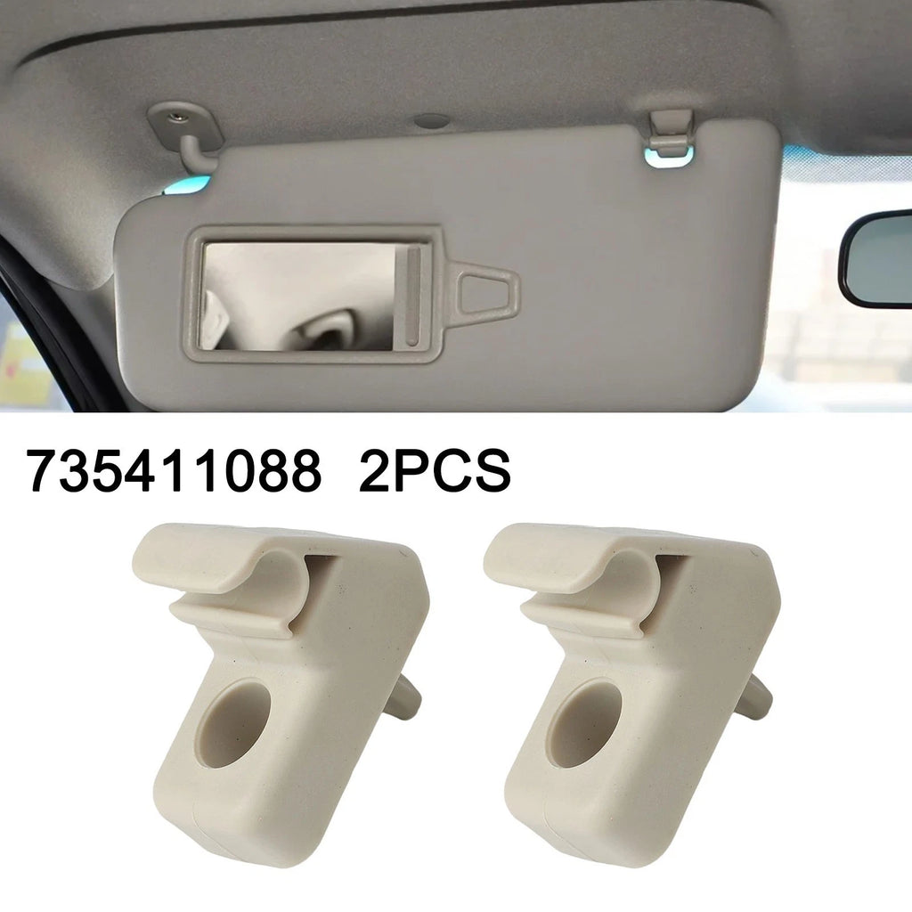 2Pcs Sun Visor Bracket for Fiat Grande Punto (2005–2018) 735411088