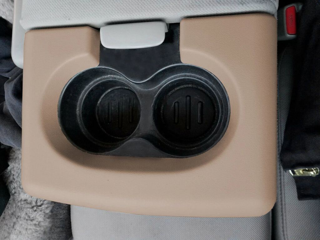 Center Console Cup Holder Armrest Cover Trim Pad for Ford F-150 (2004–2014) Beige