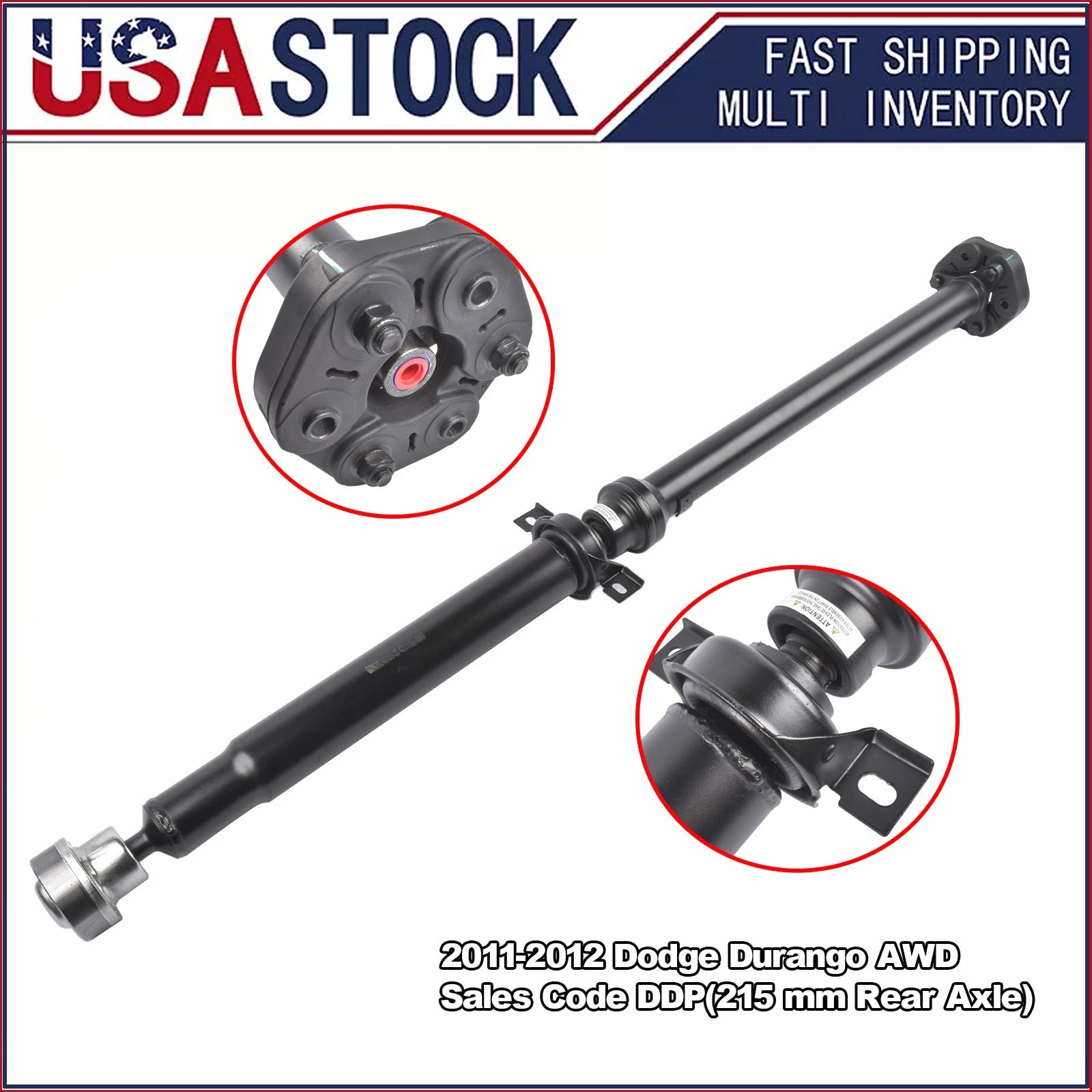 Driveshaft Prop Shaft Assembly Rear for Dodge Durango (2011–2023) 52123470AC