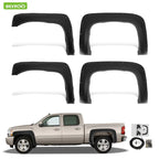 Set of 4 Pocket Style Fender Flares for Chevy Silverado 1500 (2007–2013)