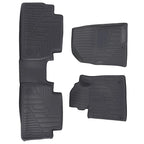 Set of 2 Black Waterproof Floor Mats Liner for Hyundai Santa Fe (2019–2020)
