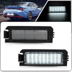 White LED Rear License Plate Lights for Hyundai Sonata Elantra Veloster K5