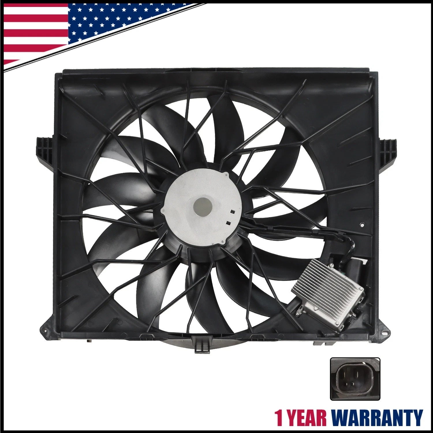 Radiator Cooling Fan Assembly for Mercedes-Benz GL350 GL450 GL500 ML350 ML550 (2007–2012)