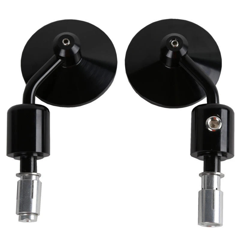 3" Round Rearview Mirrors for Harley (Fits 7/8" Handle Bars)