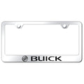 Etched on Stainless Steel License Plate Frame - Officially Licensed for Buick