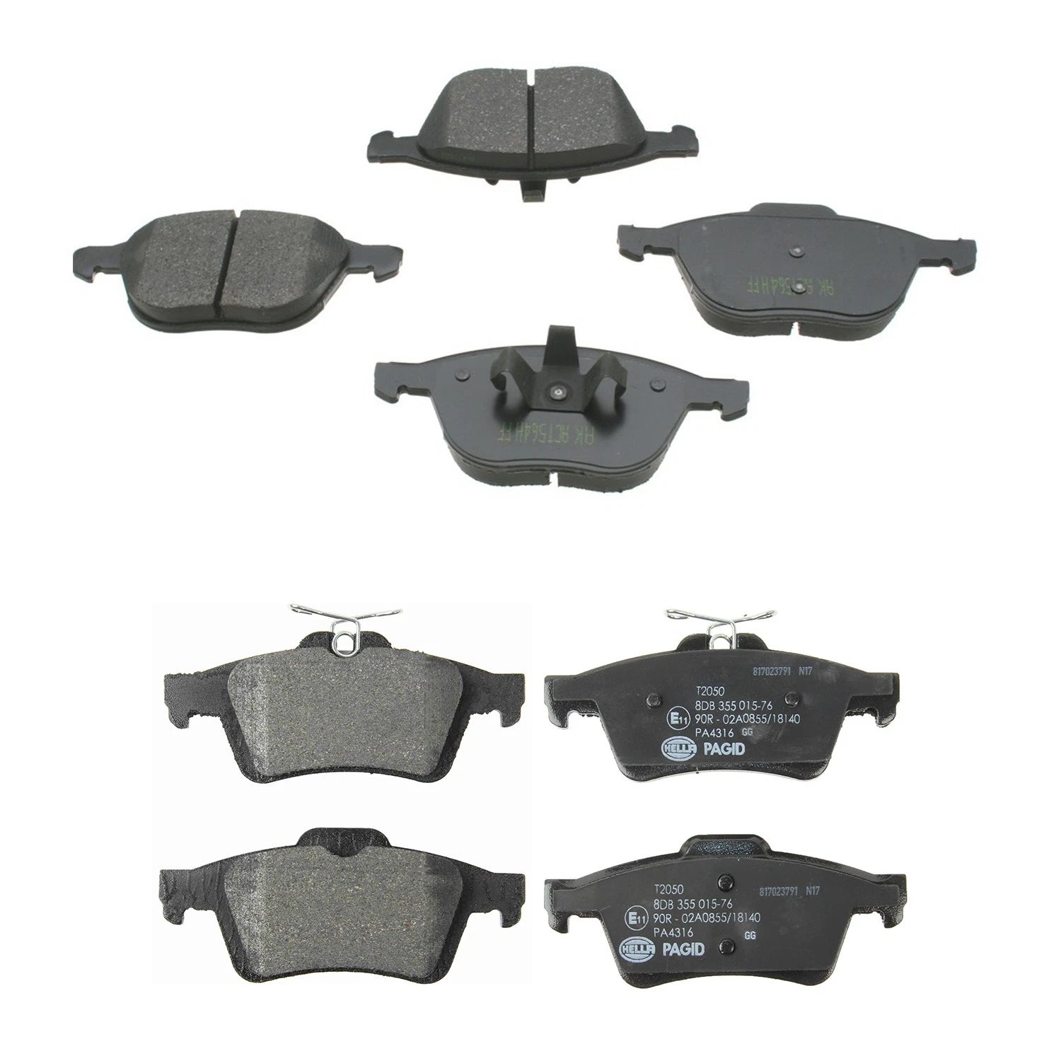Hella Disc Brake Pads Kit for Mazda 5 (2015) - Front & Rear