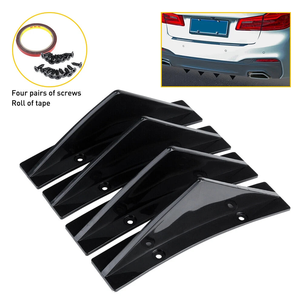Rear Bumper Diffuser Spoiler Lip Wing Splitter for