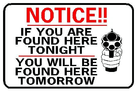 NOTICE Sign for Home or Business