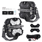 7-Inch 252W Square LED Light Pods for Side Shooter DRL (2019–2021)