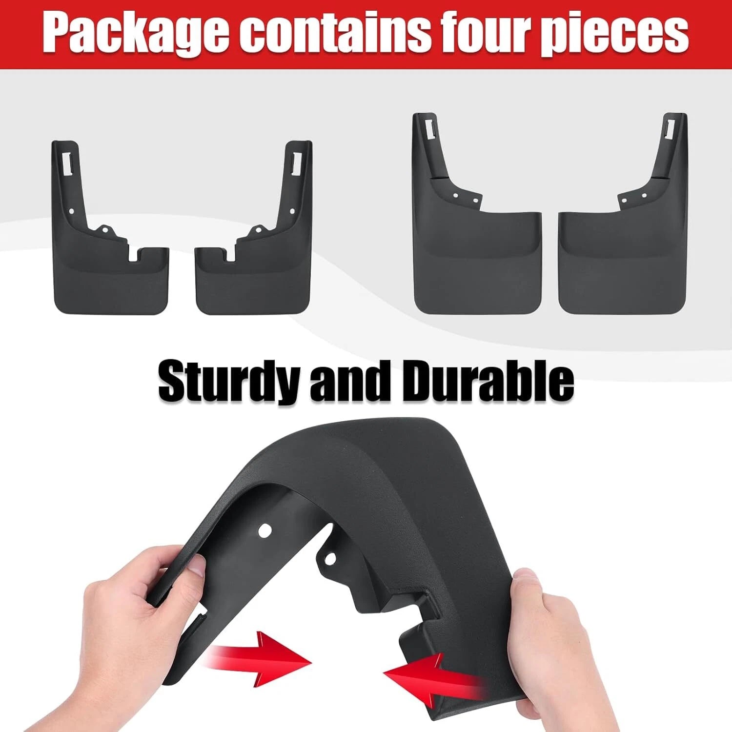 Set of 4 Mud Flaps for Ford F150 (2021-2023)