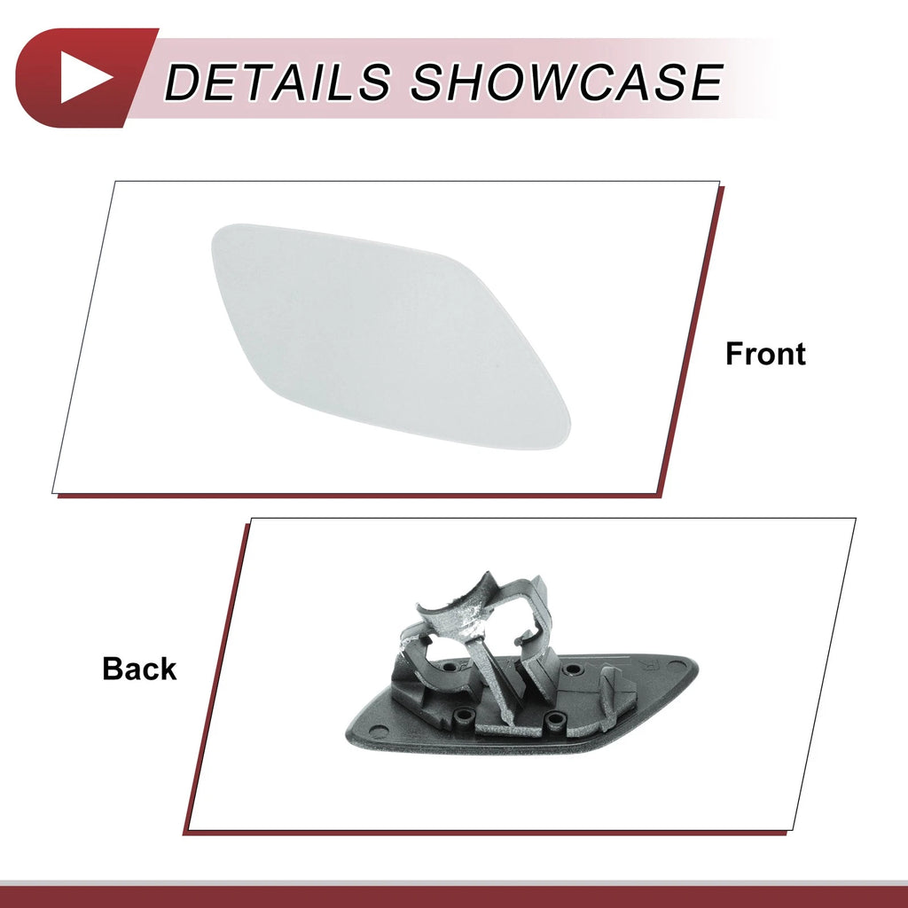 Bumper Trim Nozzle Cover No. 51117231080 for BMW Z4 (2009–2016) Silver Tone