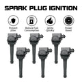 6x Ignition Coils for Volvo S60 S70 S80 C70 XC70 V70 T5 (1999–2007) 30713416 UF341