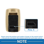 Power Window Switch 2.5L L6 Gas for BMW 525i (2004 - 2005)