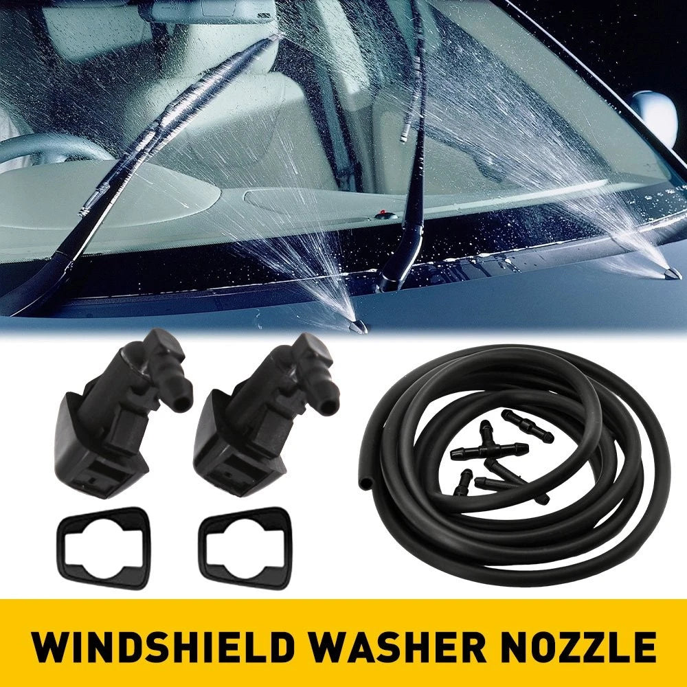 Windshield Washer Fluid Spray Jet Nozzle Hose Kit for Ford F250 F350 (2008–2016)