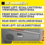 4X Gray Interior Door Handles Kit for Jeep Grand Cherokee (2005–2010)