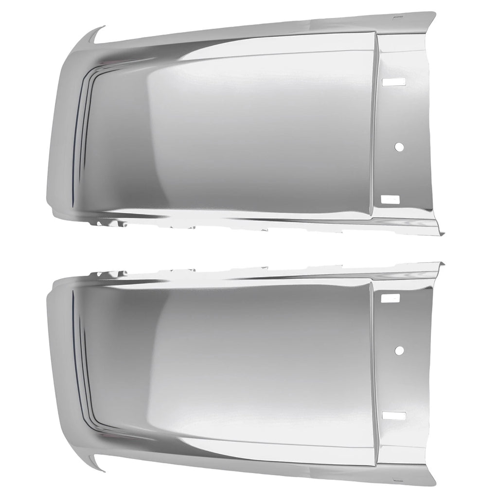 Set of 2 Chrome Rear Bumper Ends for Silverado 1500 WT (2007–2013)