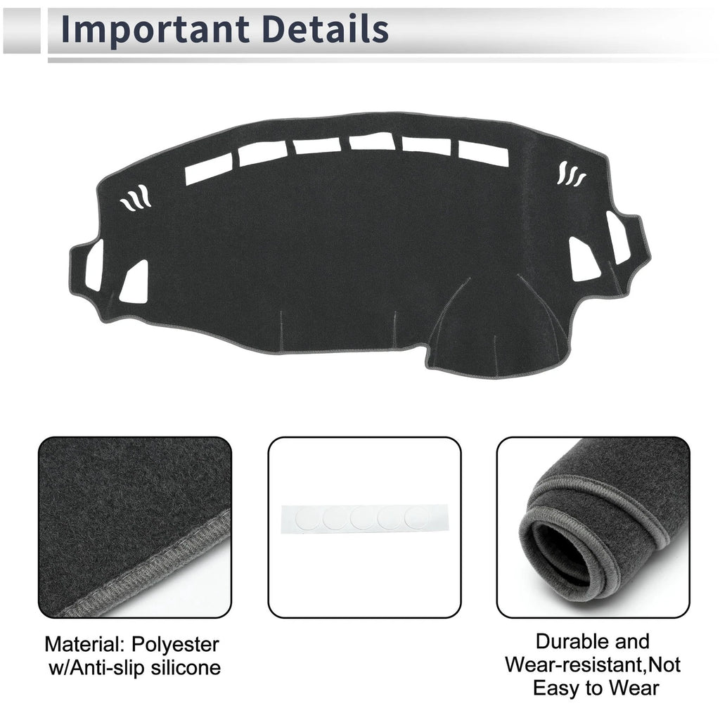 Dashboard Dash Cover Mat for Suzuki Spandia MK32S MK42S (2013–2017) Gray