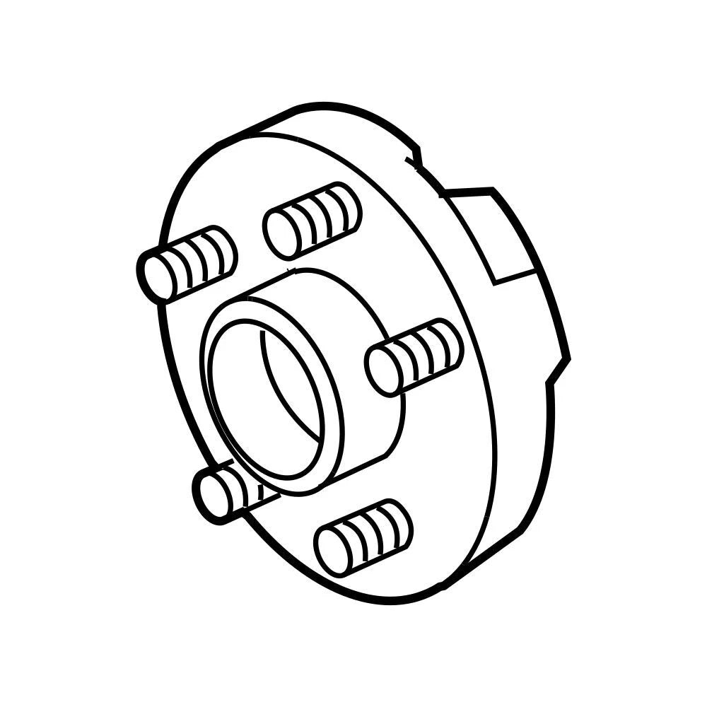 Rear Wheel Bearing and Hub Assembly for Chrysler Dodge Ram C/V (OEM)