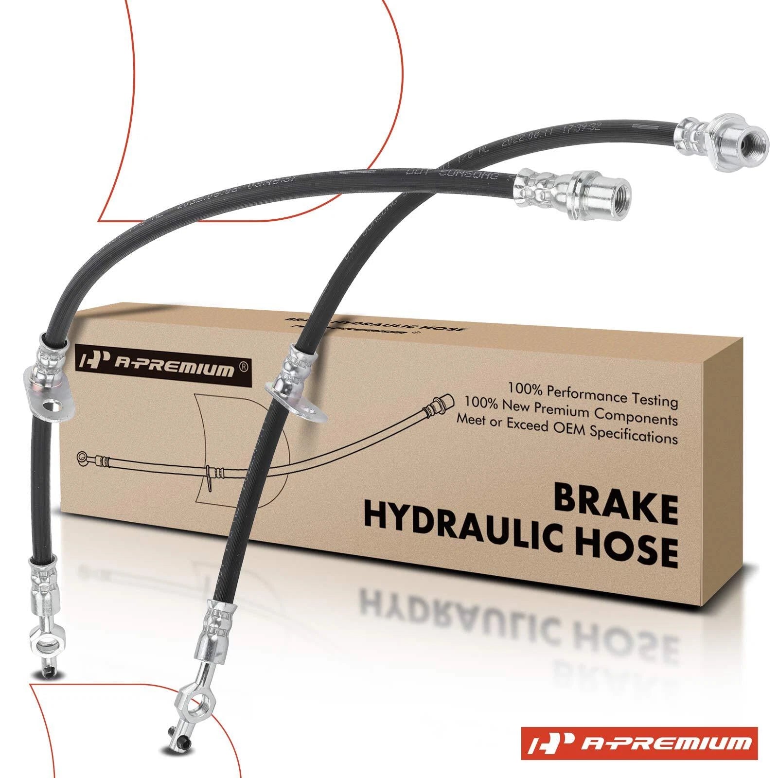 2X Front Brake Hydraulic Hose for Toyota Corolla (1995–2002)