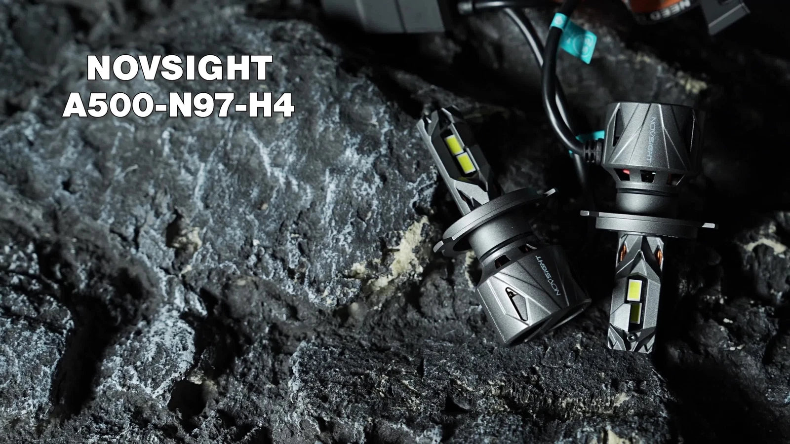 2X 9003 H4 LED Headlight Bulbs Kit for NOVSIGHT (60000LM)