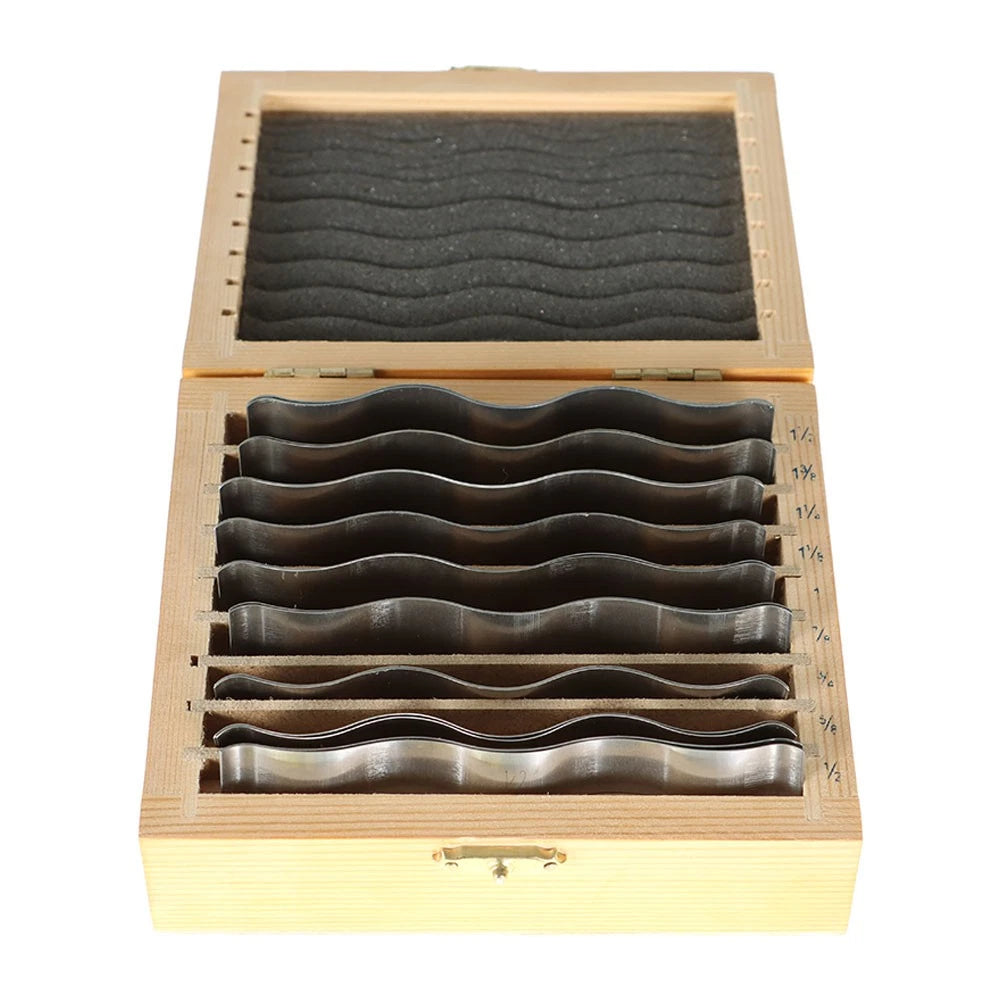 Set of 9 Wavy Steel Parallel Blocks for Precision Machining