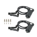 2X Ignition Coil Pack & Spark Plug Cap for Honda Goldwing 1200 GL1200 (1984–1987)