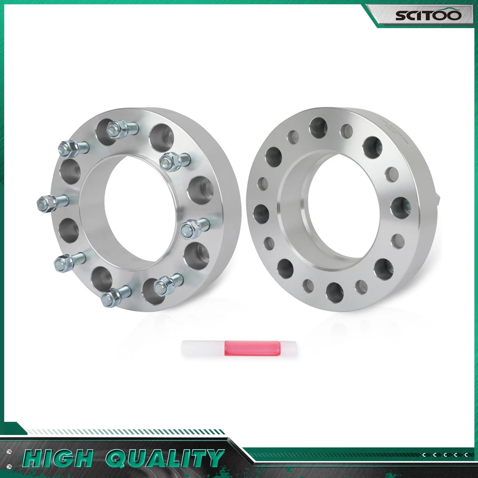 2X 2" Hub Centric Wheel Spacers 8x200 14x1.5 for Ford F-350 Super Duty (2005–2024)