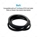 Belt for MTD Cub Cadet Ride On Mower 42" Cut (754-04060, 954-04060)