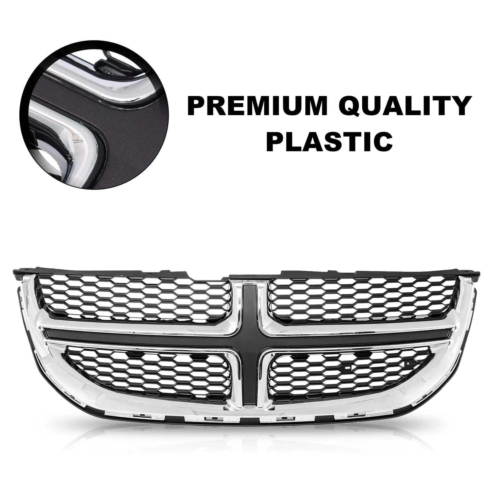 Chrome Front Bumper Grille for Dodge Grand Caravan (2011-2020)