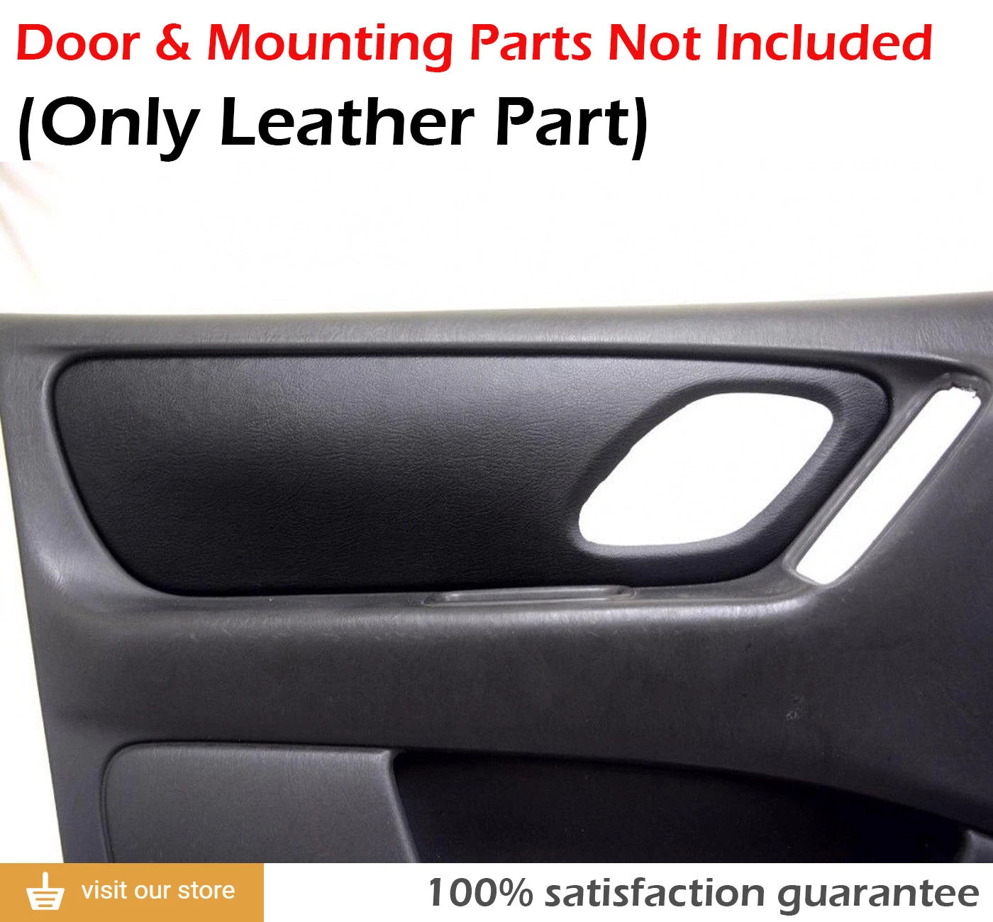 Rear Door Panel Cover for Ford Escape (2001–2007) Black Leather Synthetic