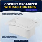 Boat Caddy Organizer Suction Cups for (Drainage, Knife, Plier, 26 Lure)