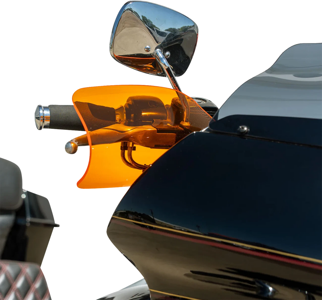 Klock Werks Flare Handguards for Harley-Davidson (Hydraulic Clutch, Orange)