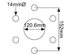 3x Wheel Rim for Massey Ferguson TE20 TEA20 TED20 TEF20 TO20 (1950–1960)
