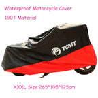 XXXL Black Red Waterproof Motorcycle Cover for Harley Softail Fatboy Dyna