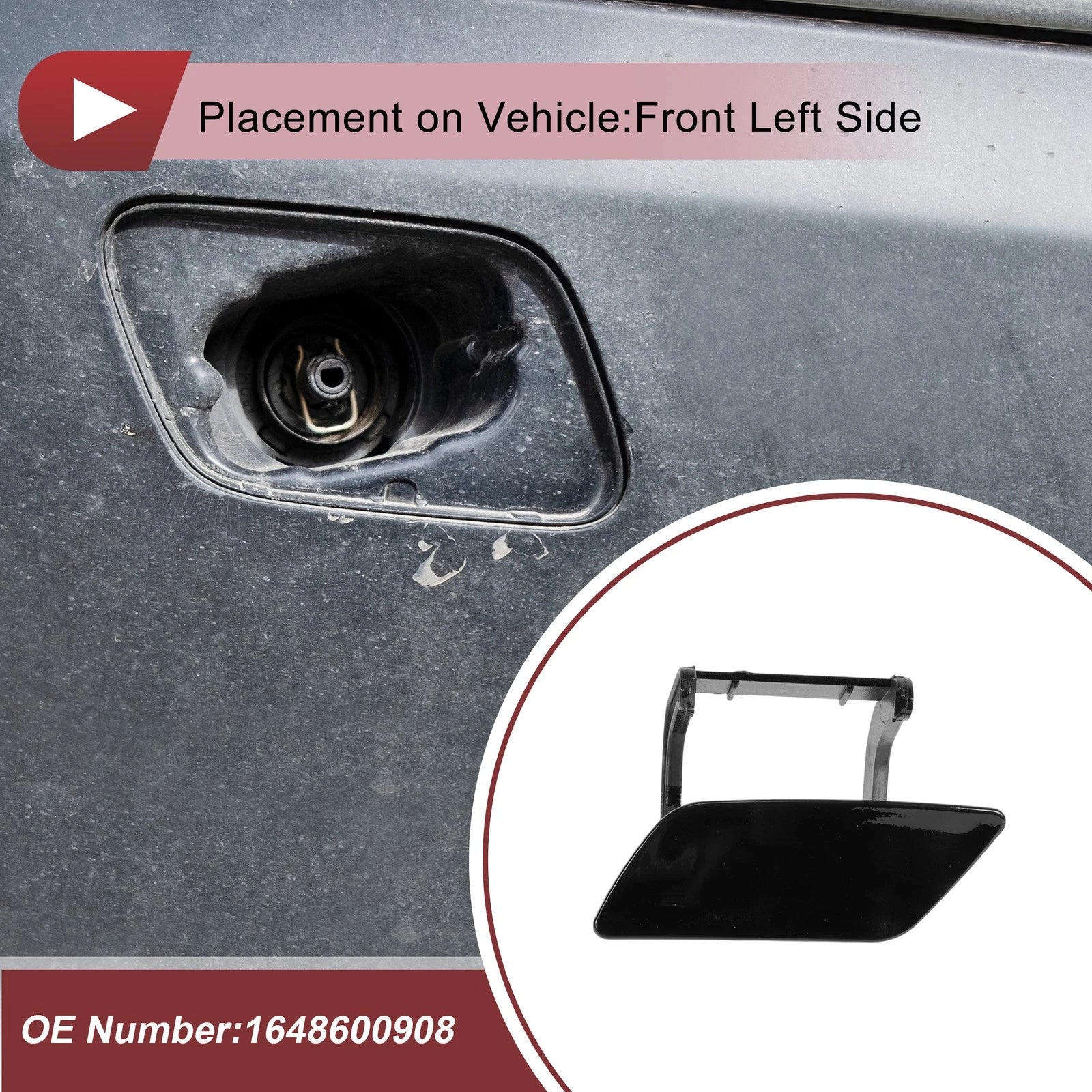 Front Left Bumper Trim Nozzle Cover No. 1648600908 for Mercedes-Benz ML350 (2012–2015)
