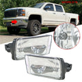 Set of 2 Front Bumper Fog Lights for Chevy Silverado 1500 2500 (2007–2013)