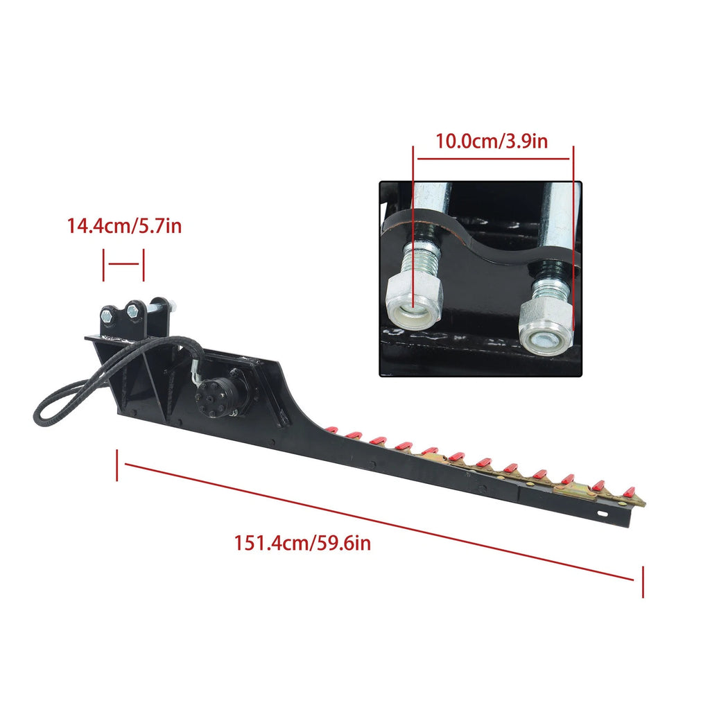 Hedge Trimmer Attachment for Mini Excavator (2010–2023)