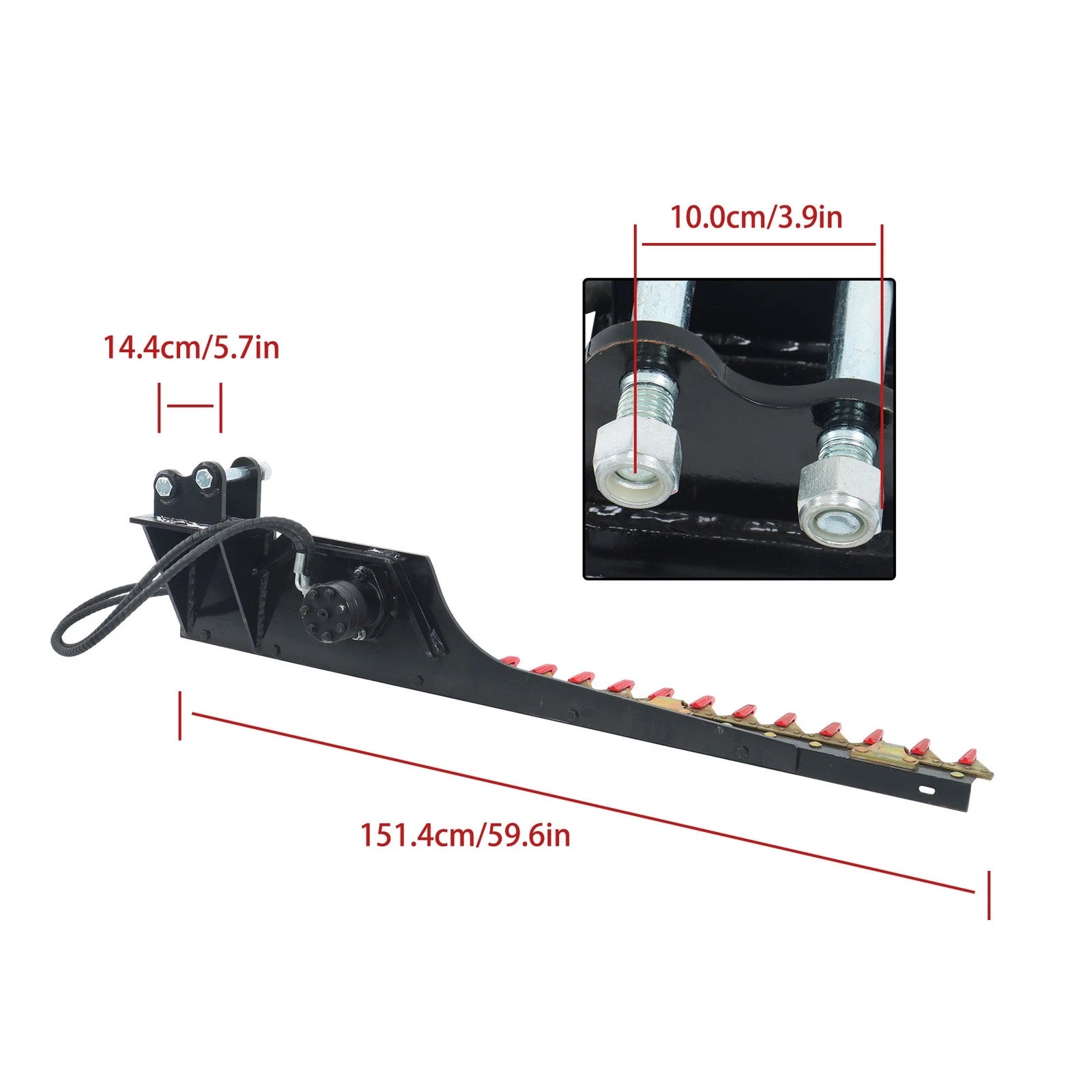 Hedge Trimmer Attachment for Mini Excavator (2010–2023)