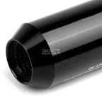 Open-End Aluminum Black Lug Nuts + Adapter M12x1.5 for Vehicles