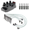 Ignition Coil & Denso 6 U-Groove Spark Plugs Wire Set for Ford Contour (1995–2000)